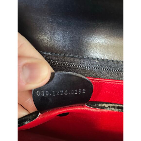 VTG Authentic Gucci Lady Lock 2Way Leather Top Leather Handbag 90s Y2K Old Money - Picture 4 of 16